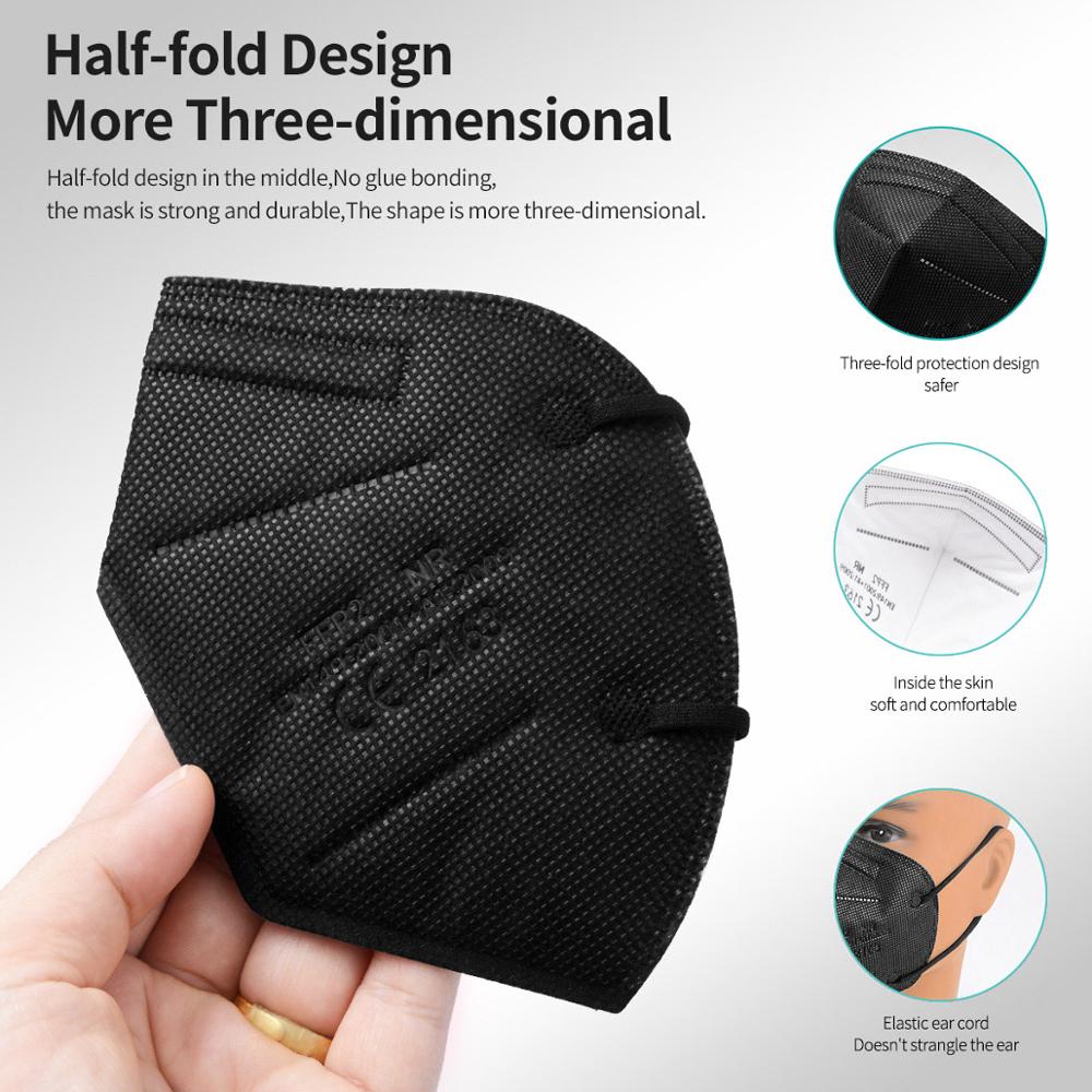 10-100Pcs FFP2 Masks KN95 Masc - Surgical Mask recension och pris