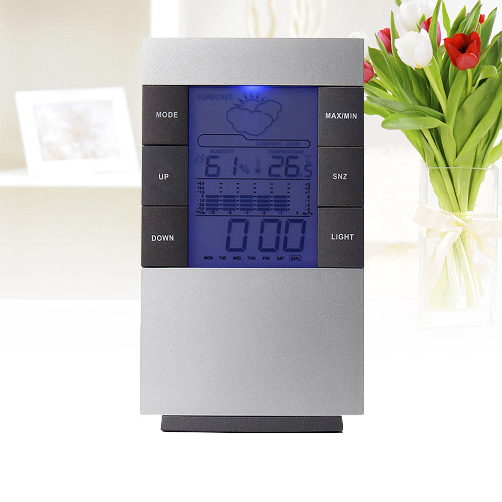 1Pcs LCD Digital Alarm Clock T - Thermometer Digital recension och pris