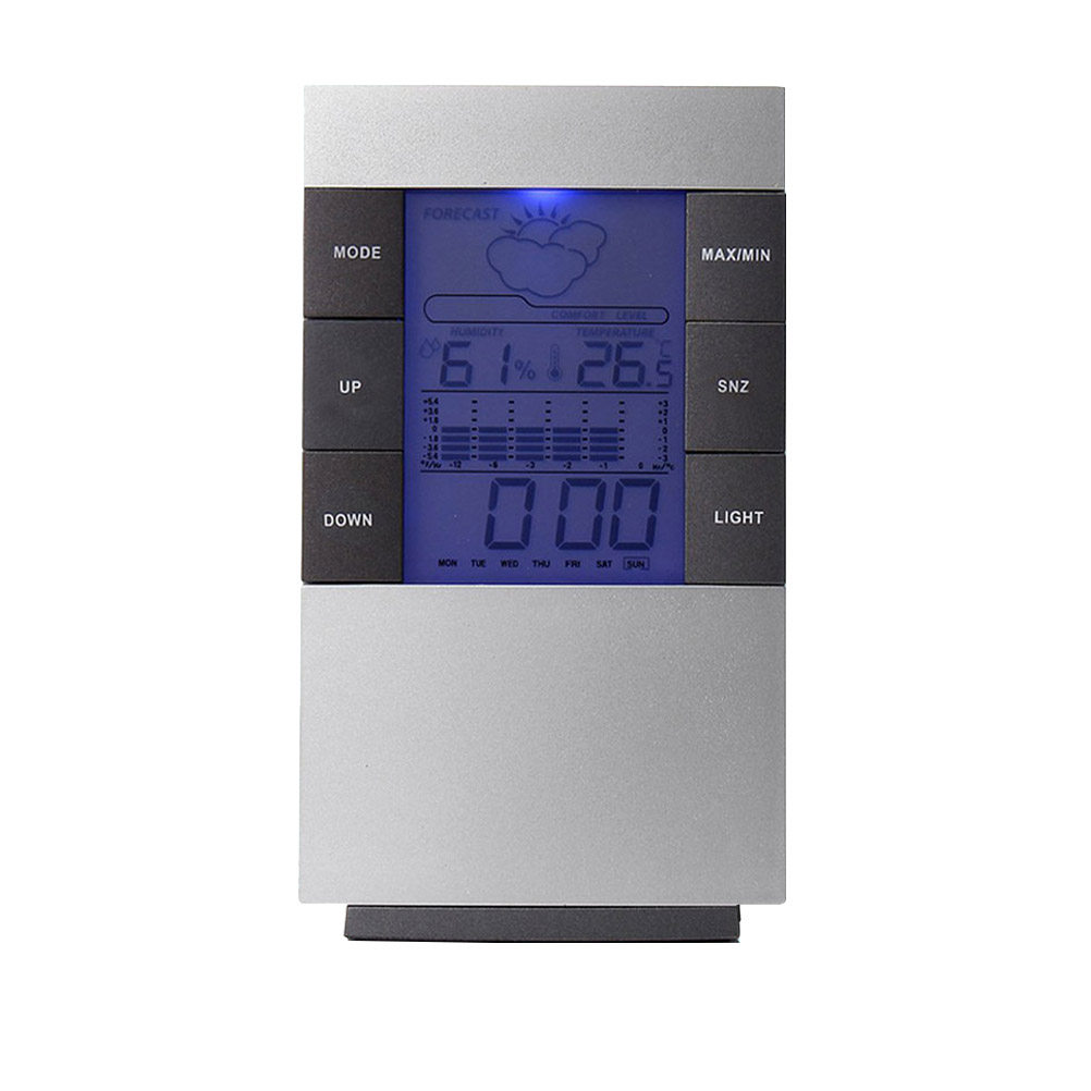 1Pcs LCD Digital Alarm Clock T - Thermometer Digital recension och pris